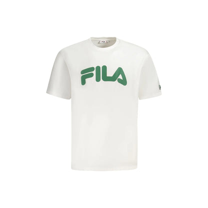 Fila T-Shirt Maniche Corte Uomo Bianca Stampa Bianco - foto prodotto