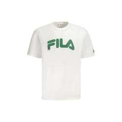 Fila T-Shirt Maniche Corte Uomo Bianca Stampa