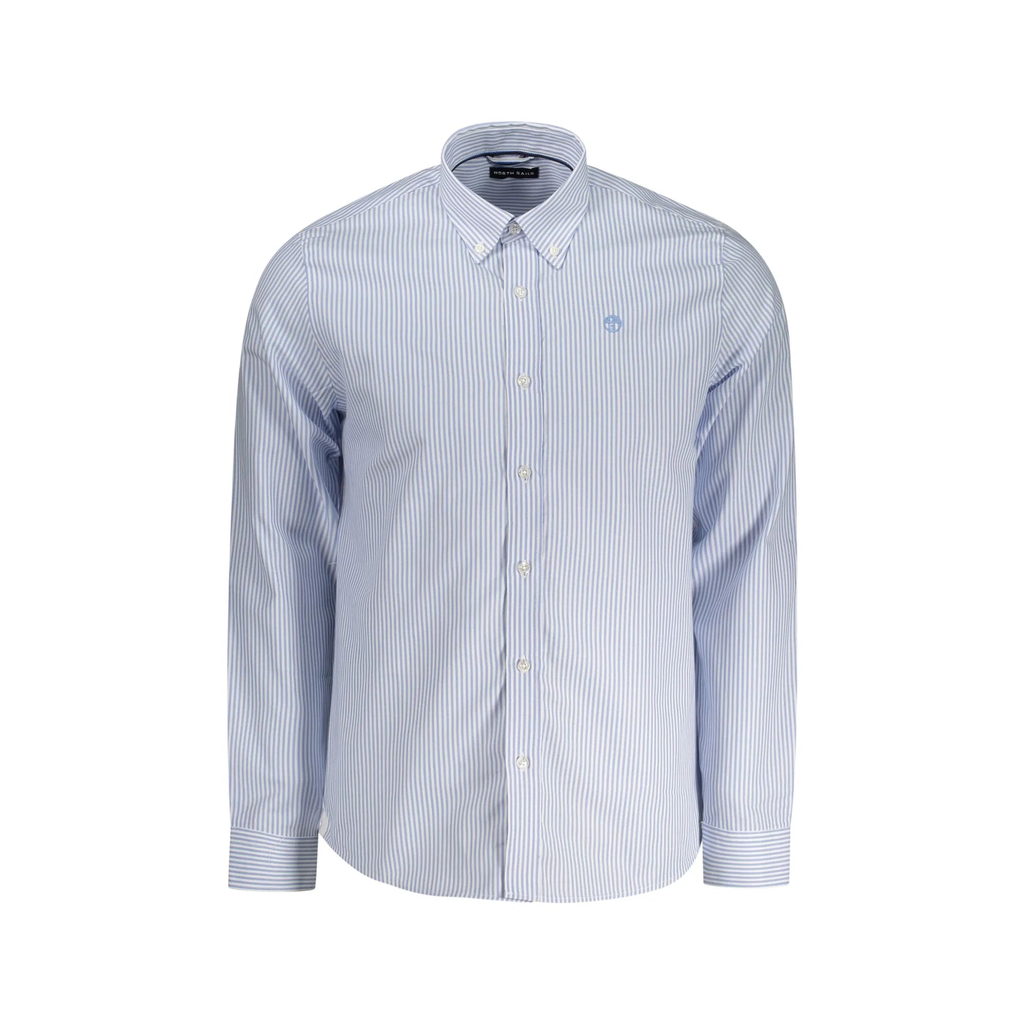 North Sails Camicia Maniche Lunghe Uomo Azzurra Ricamo Camicie Azzurro - foto prodotto