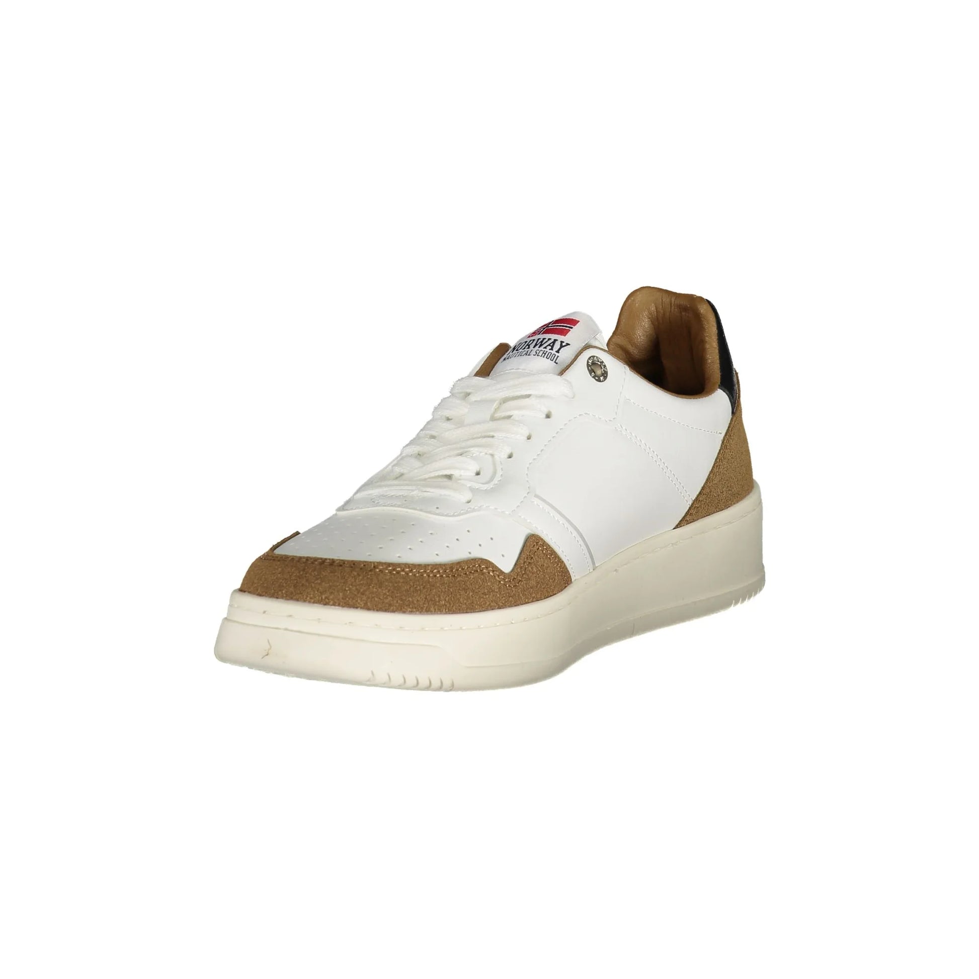 NORWAY 1963 Sneakers Uomo Bianche Nobel con Lacci bianco - vista 3