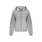 Calvin Klein Felpa Maniche Lunghe Donna Grigia Zip Ricamo Felpe Grigio - foto prodotto