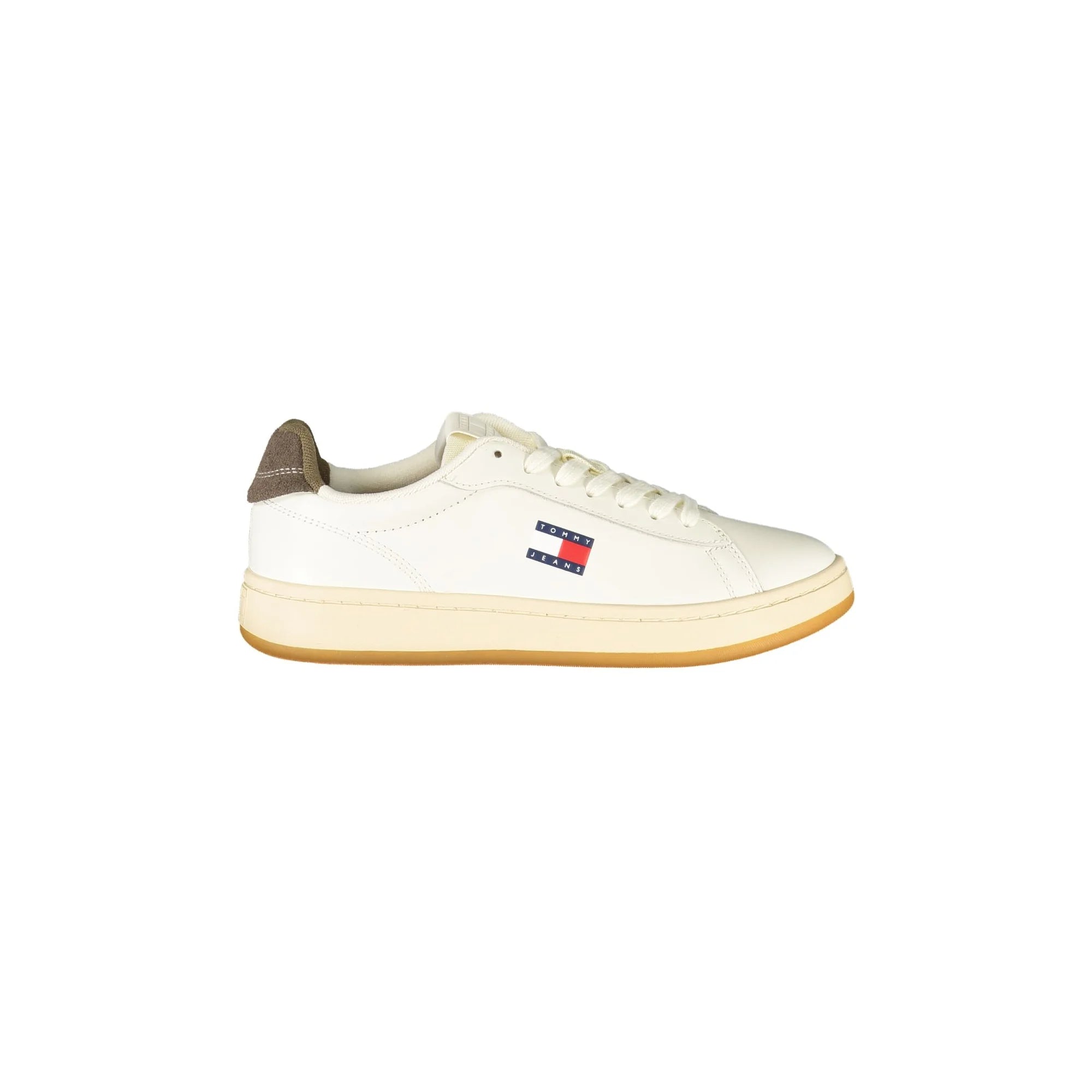 TOMMY HILFIGER Sneakers Donna Bianche con Dettagli Marroni Bianco - foto prodotto
