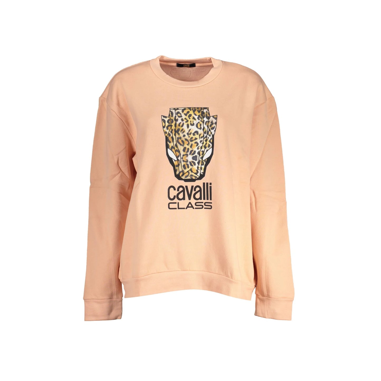 Cavalli Class Felpa Donna Rosa Girocollo con Logo Felpe - foto prodotto