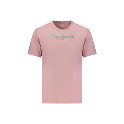 PEPE JEANS T-SHIRT MANICHE CORTE UOMO ROSA