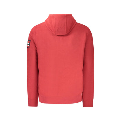 Norway 1963 Felpa Uomo Rossa con Zip Pile Cappuccio Ricamo Logo Felpe rosso - vista 2