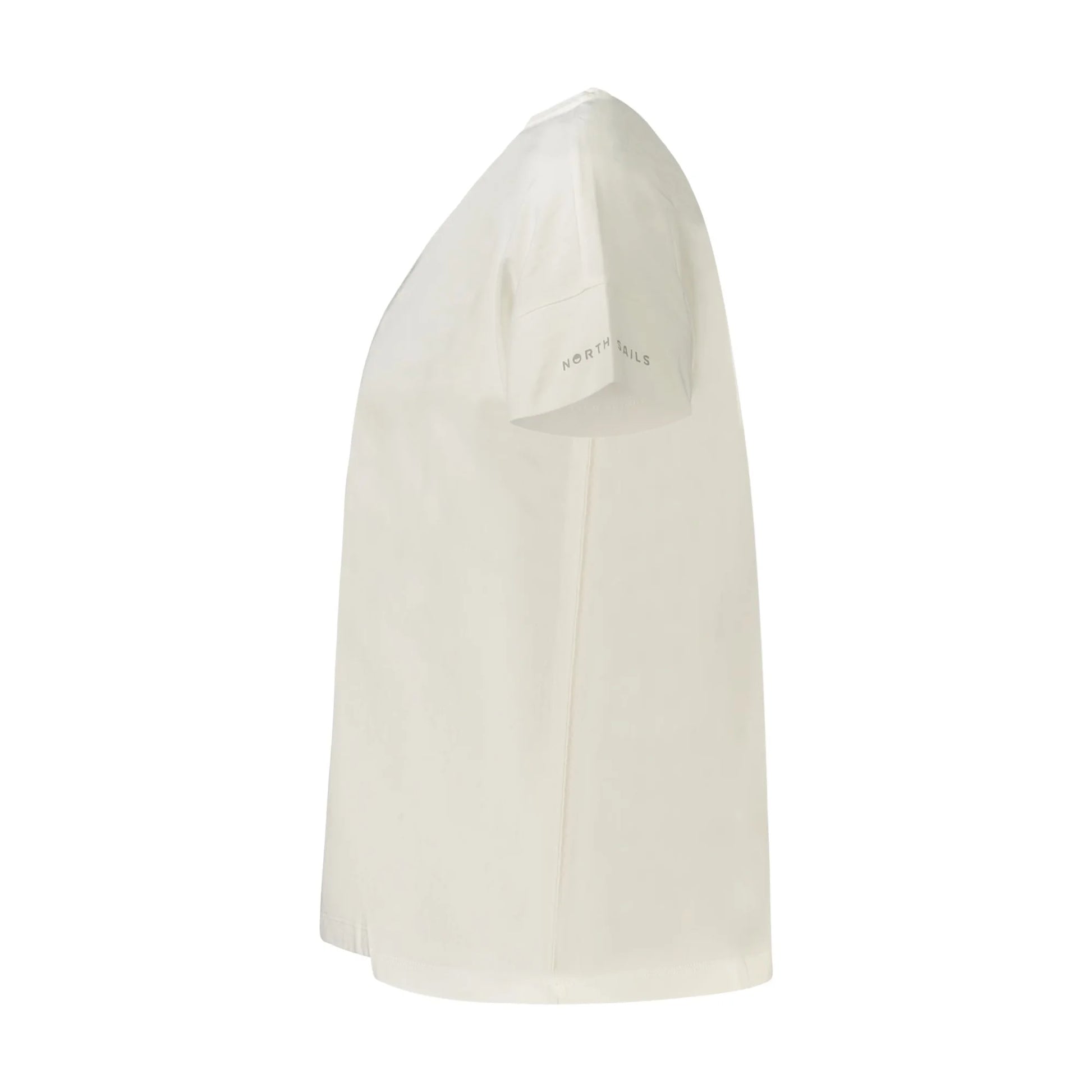 North Sails T-Shirt Maniche Corte Donna Bianca Stampa in Rilievo bianco - vista 3