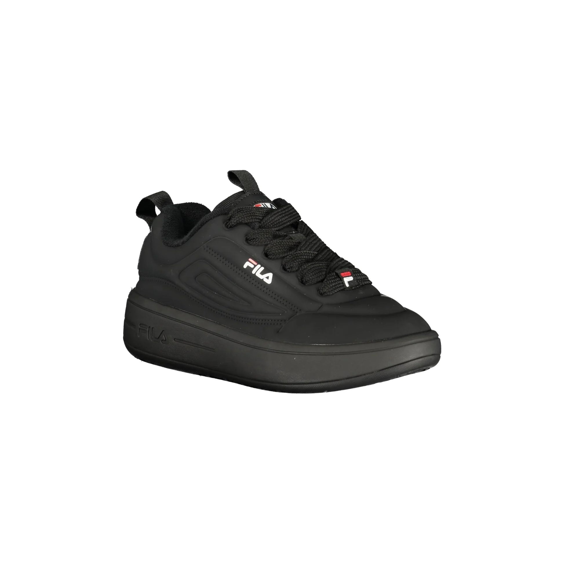 Fila Sneakers Donna Nere Sportive Lacci Logo nero - vista 2