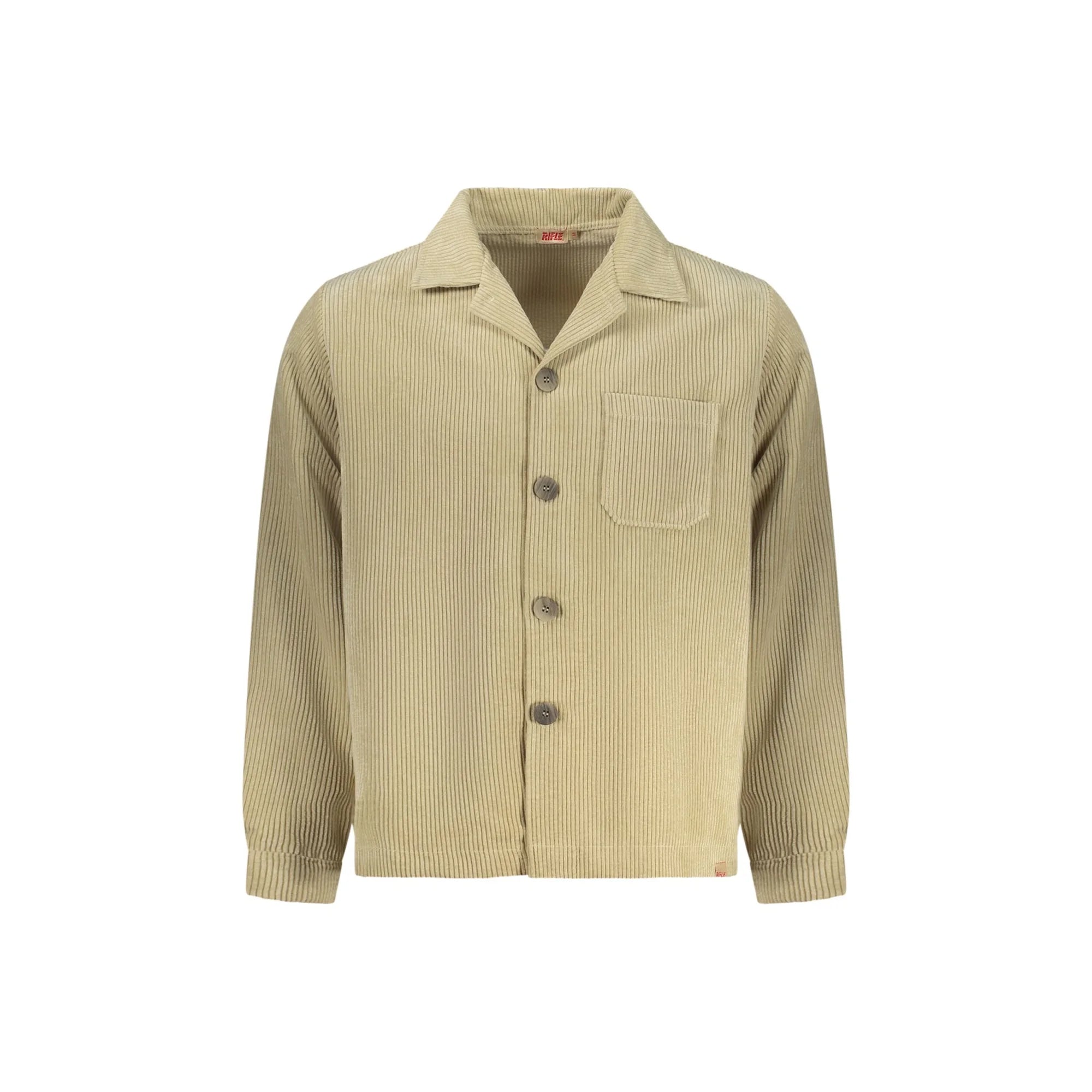 RIFLE CAMICIA MANICHE LUNGHE UOMO BEIGE