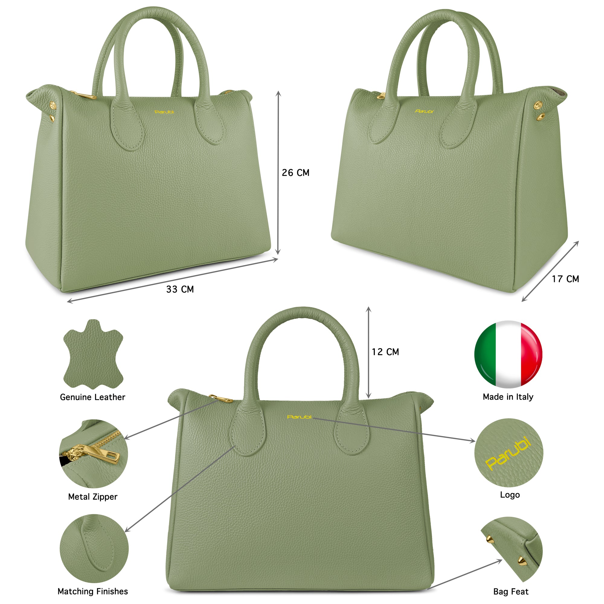 Borsa Donna a Mano con Tracolla - Outlet con Piccoli Difetti - Modello Ada