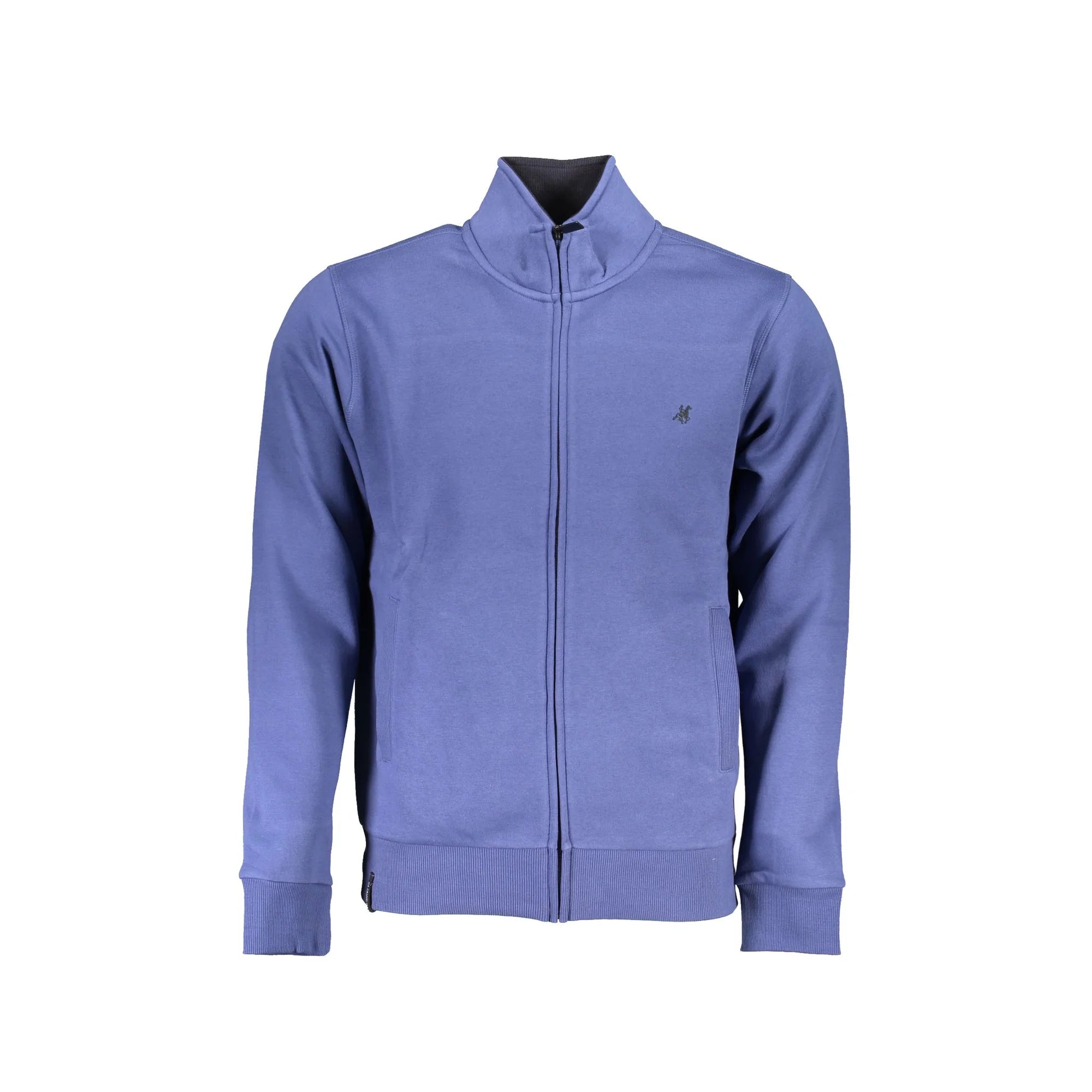 U.S. GRAND POLO FELPA CON ZIP UOMO BLU