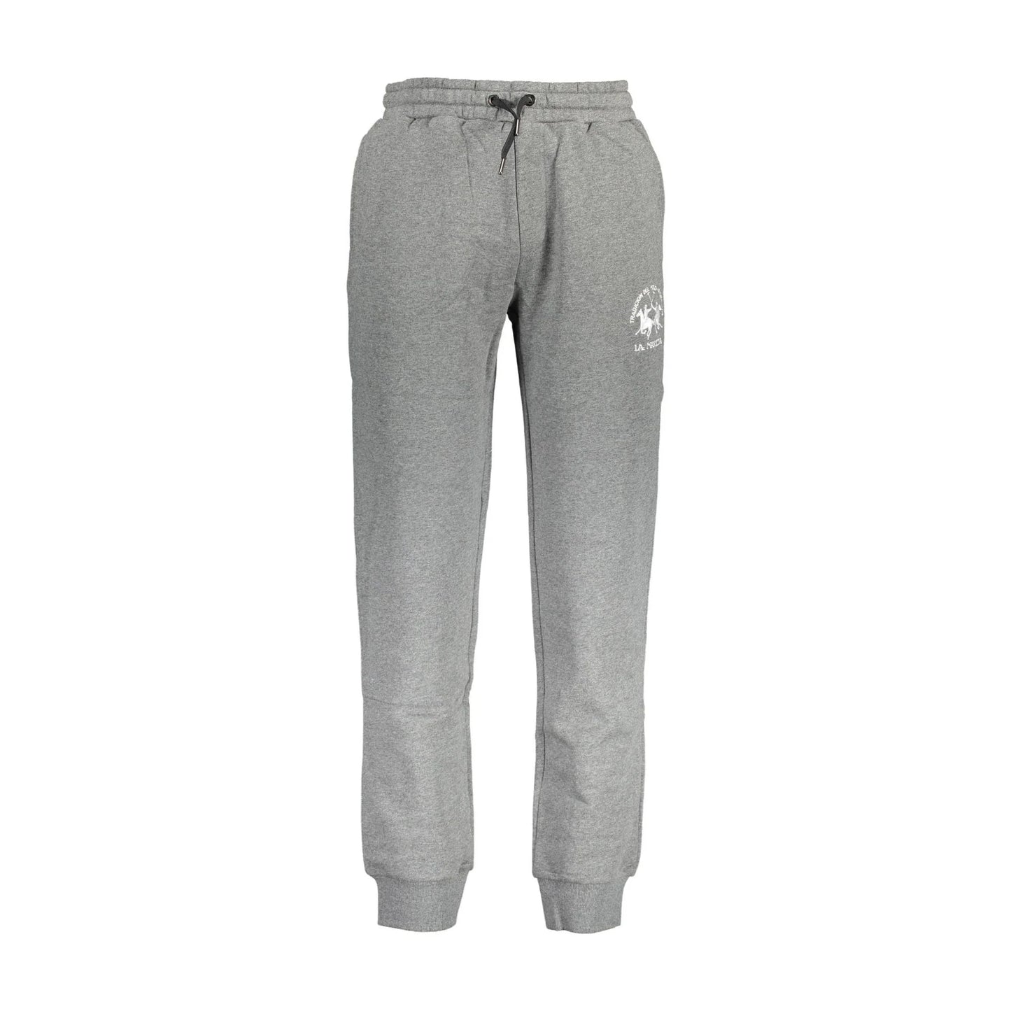 La Martina Pantaloni Uomo Grigio Ricamo - foto prodotto