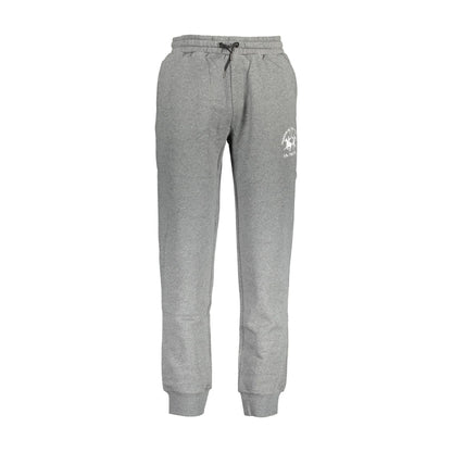 La Martina Pantaloni Uomo Grigio Ricamo - foto prodotto