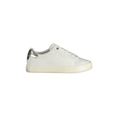 CALVIN KLEIN Sneakers Donna Bianche con Dettagli a Contrasto Bianco - foto prodotto
