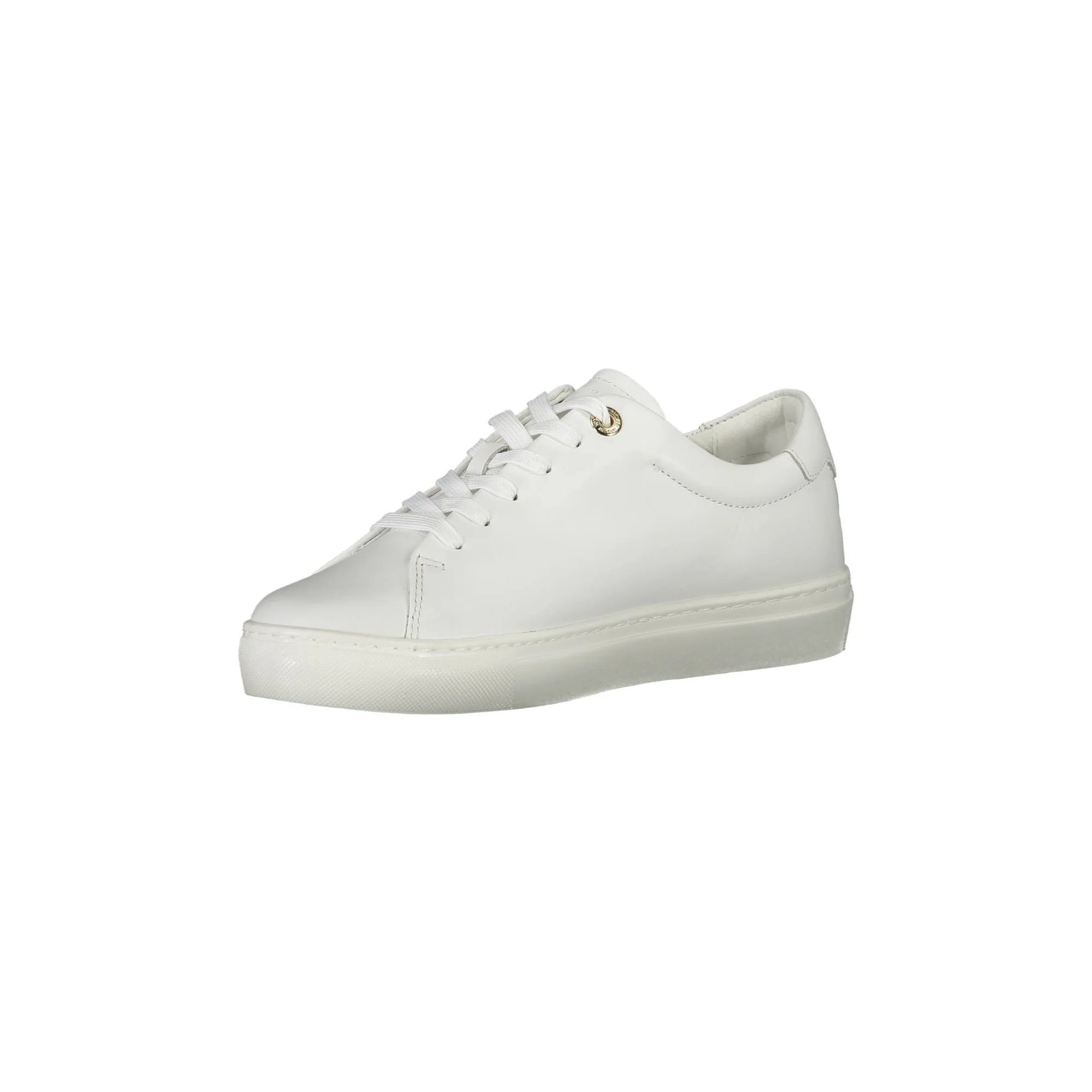 TOMMY HILFIGER Scarpe Sneakers Donna Bianche con Lacci e Logo bianco - vista 3