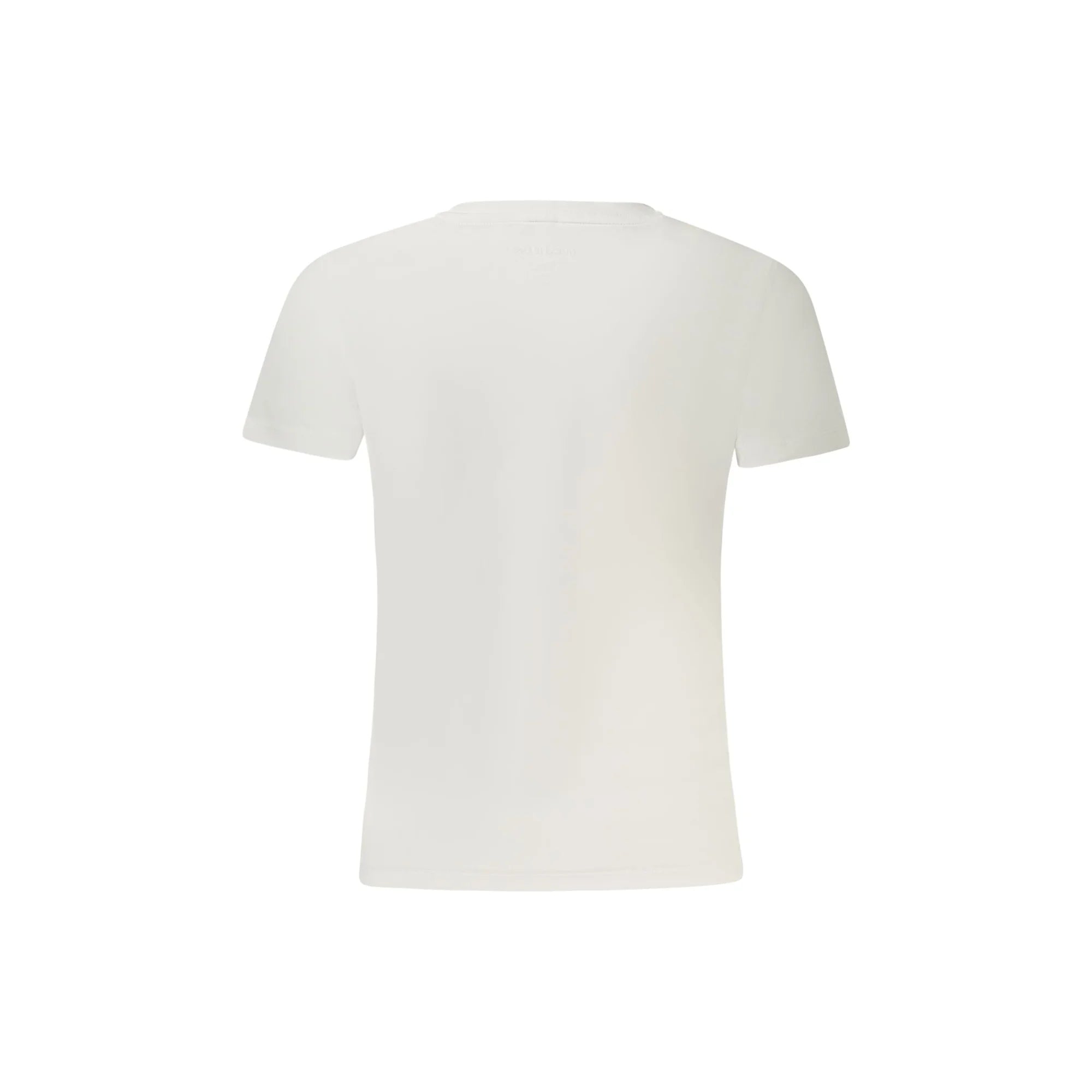 GUESS JEANS T-SHIRT MANICHE CORTE DONNA BIANCO