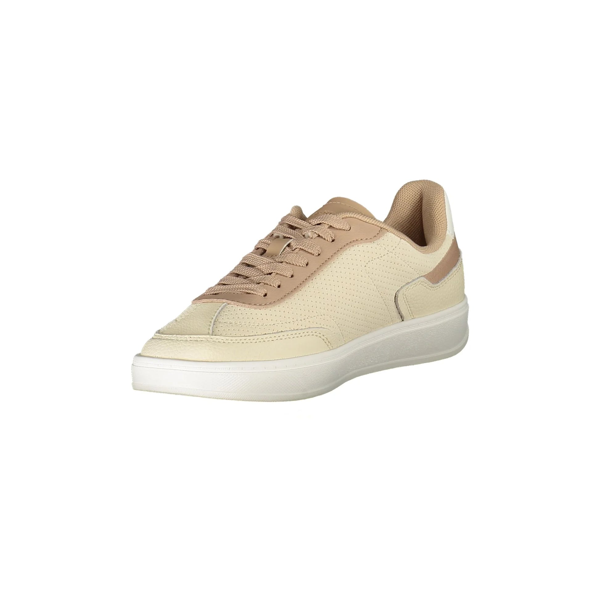 TOMMY HILFIGER Scarpe Sneakers Donna Beige con Ricamo e Plantare Removibile - vista 3
