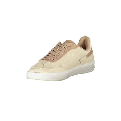 TOMMY HILFIGER Scarpe Sneakers Donna Beige con Ricamo e Plantare Removibile - vista 3