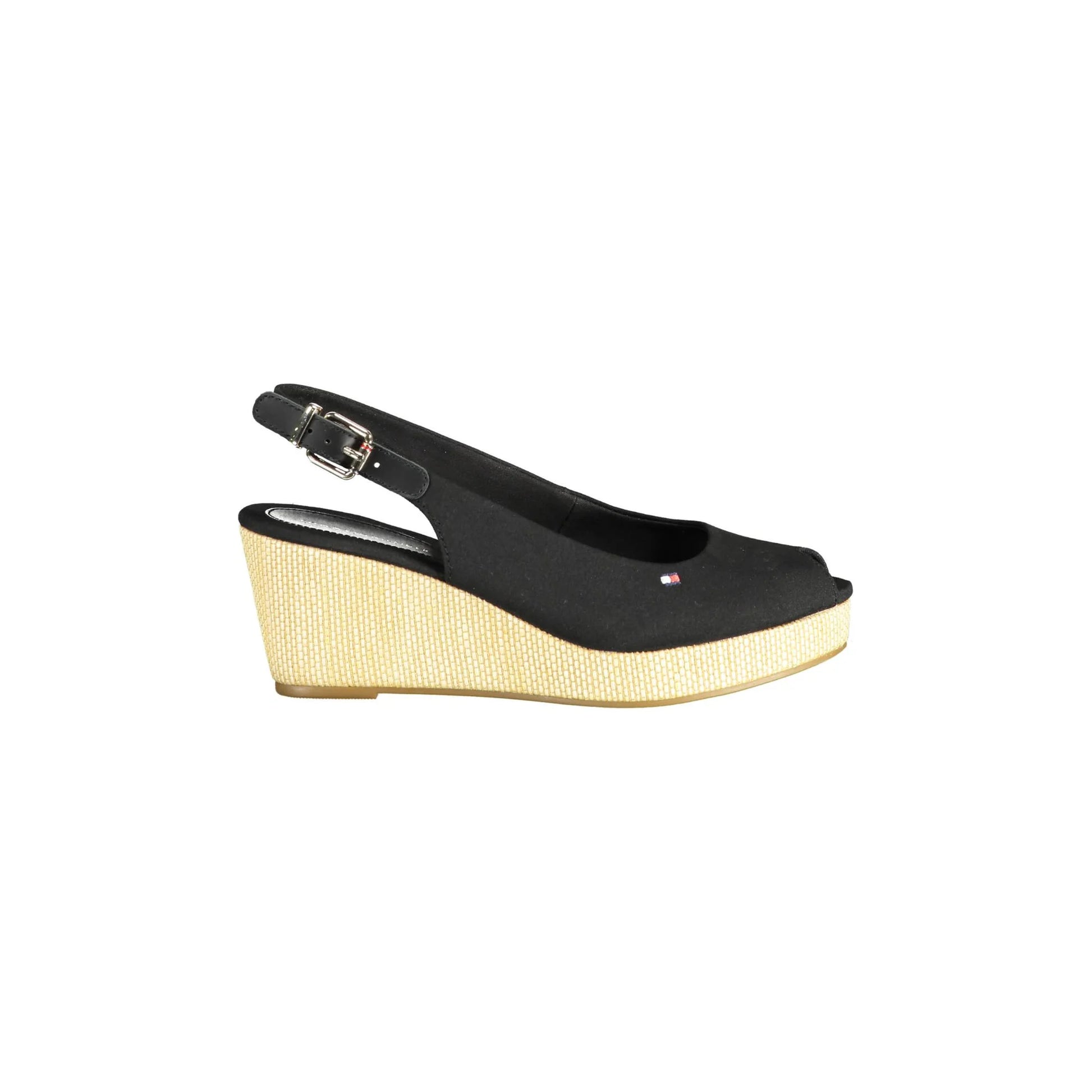 TOMMY HILFIGER Sandali Donna Neri con Tacco 7 cm e Fibbia alla Caviglia Nero - foto prodotto