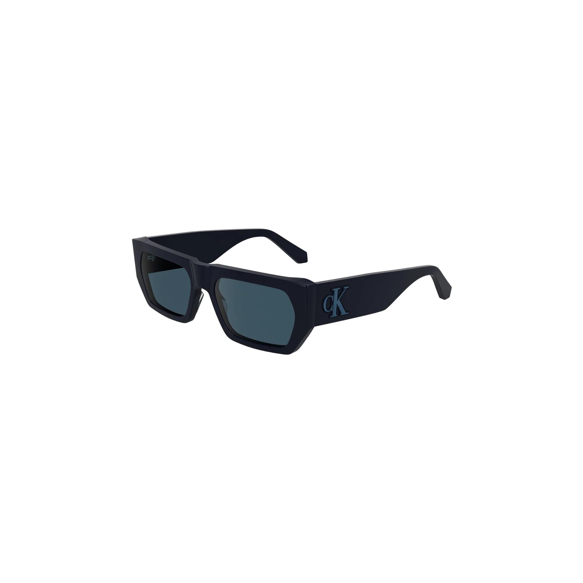 Calvin Klein Occhiali da Sole Donna Blu Lente Rettangolare Logo - vista 2