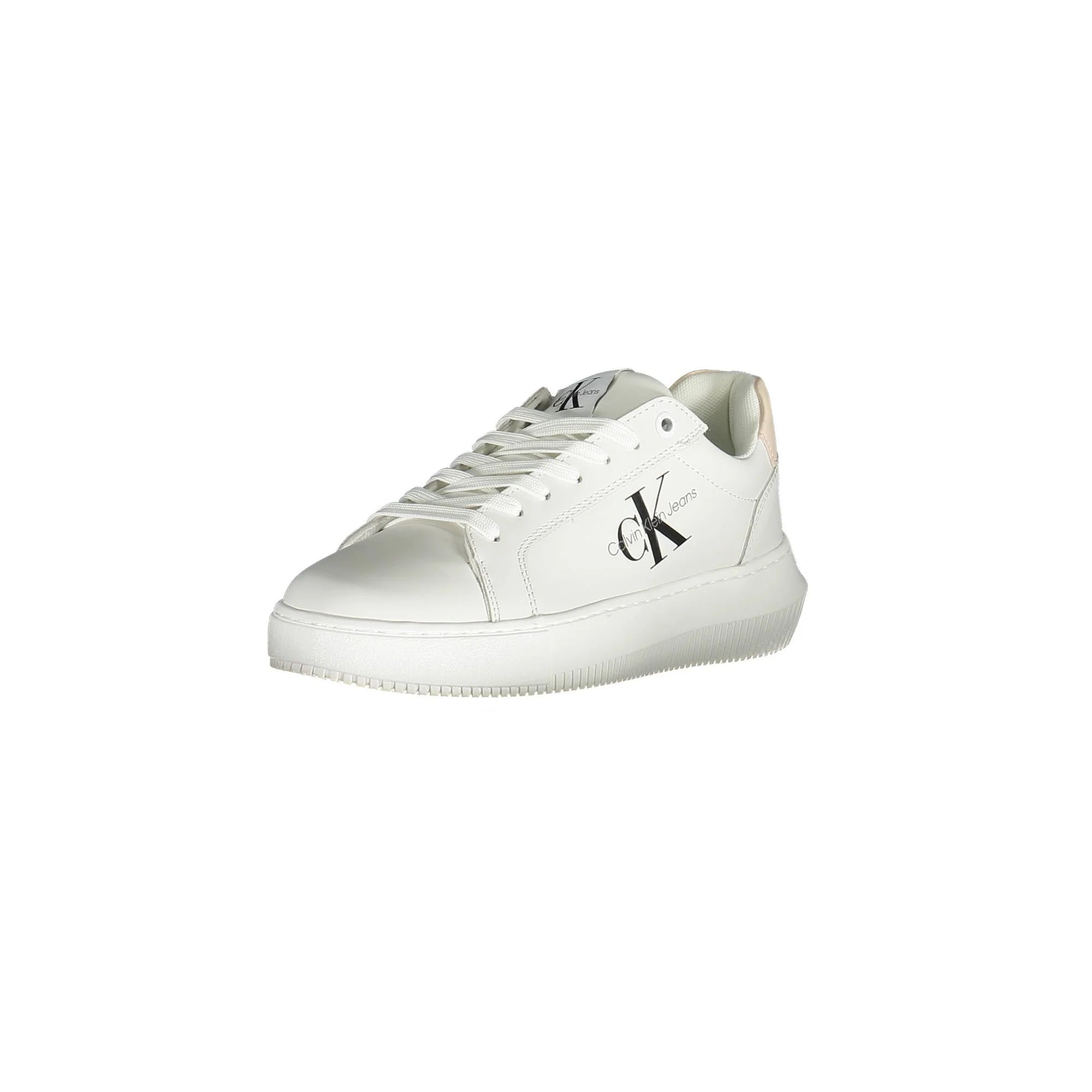 CALVIN KLEIN Scarpe Sneakers Donna Bianche con Dettagli Logo Bianco - foto prodotto