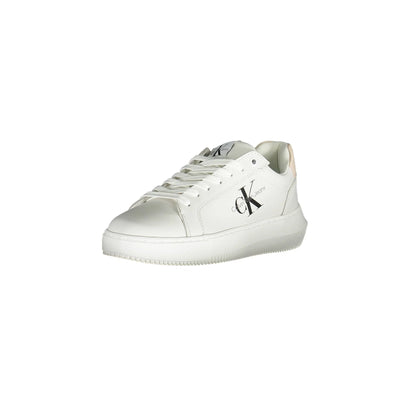 CALVIN KLEIN Scarpe Sneakers Donna Bianche con Dettagli Logo Bianco - foto prodotto