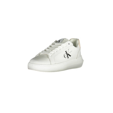 CALVIN KLEIN Scarpe Sneakers Donna Bianche con Dettagli Logo bianco - vista 2
