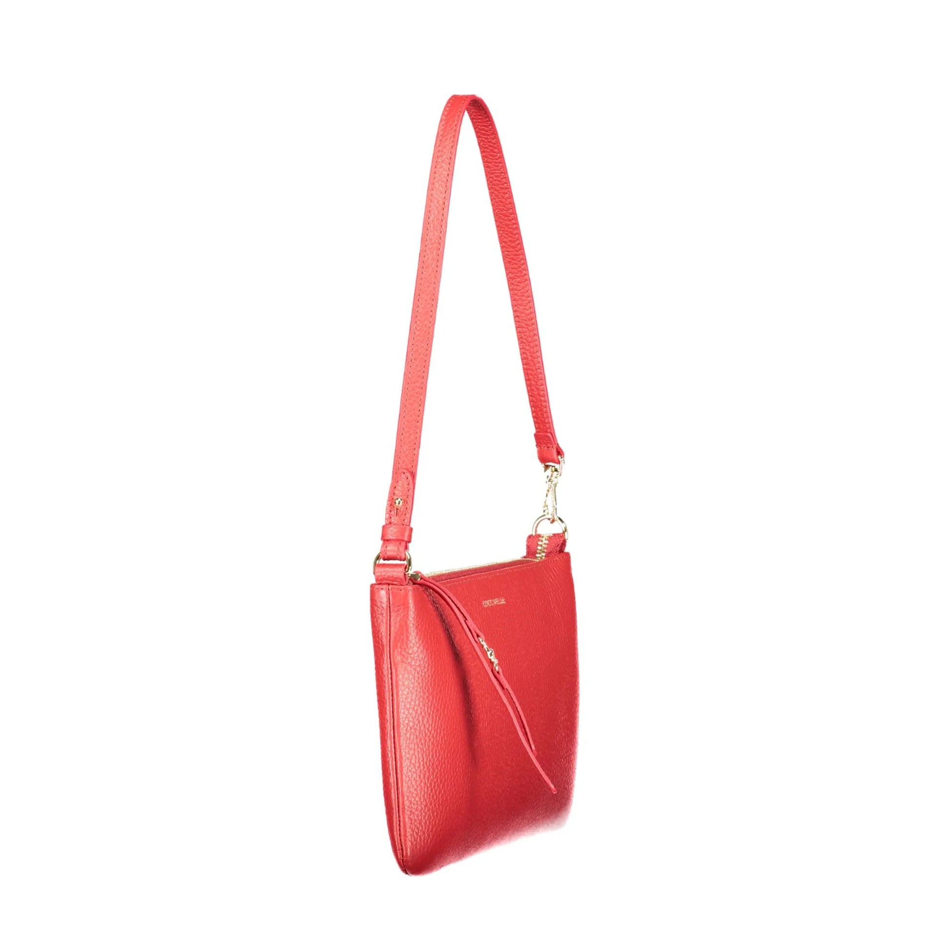Coccinelle Borsa a Spalla Pelle Donna Rossa Logo Borse rosso - vista 4