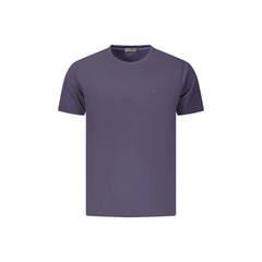 Coveri Moving T-Shirt Krótki Rękaw Mężczyzna Niebieski Haft