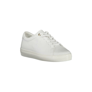 TOMMY HILFIGER Scarpe Sneakers Donna Bianche con Lacci e Logo bianco - vista 2