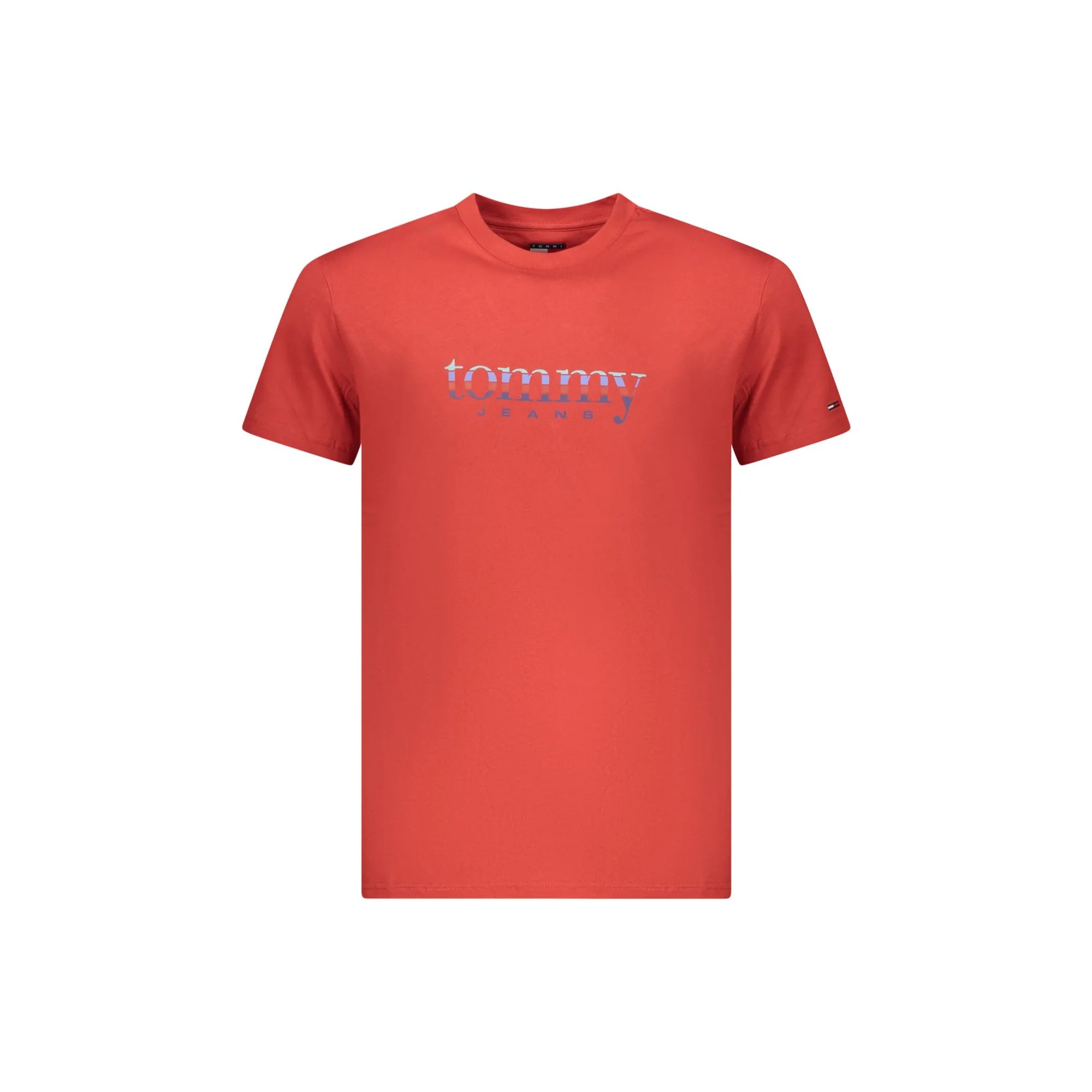 TOMMY HILFIGER T-SHIRT MANICHE CORTE UOMO ROSSO