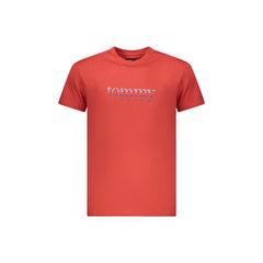 Tommy Hilfiger Short Sleeve T-Shirt Red Logo Print