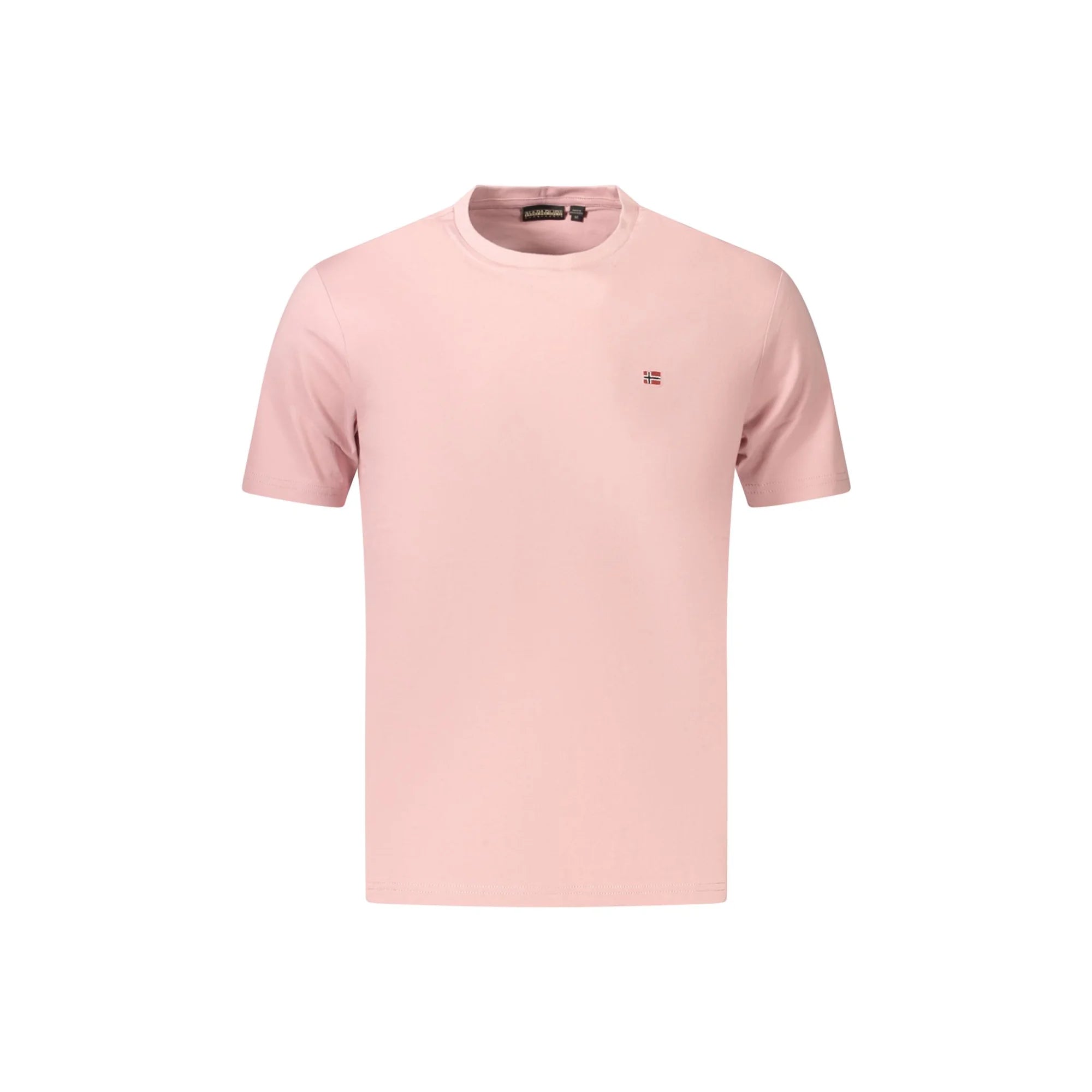 Napapijri T-Shirt Maniche Corte Uomo Rosa Ricamo - foto prodotto