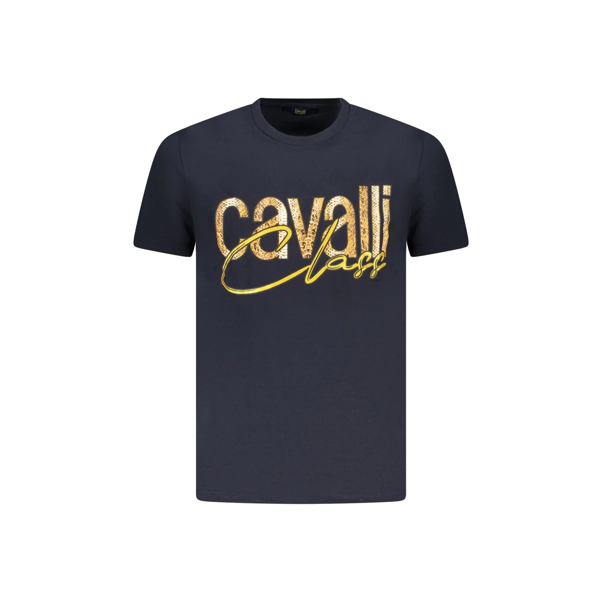 Cavalli Class T-Shirt Maniche Corte Uomo Blu Stampa - foto prodotto