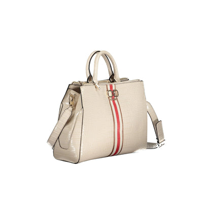 GUESS JEANS Borsa Donna Nelka Beige con Tracolla e Piedini Borse - vista 3