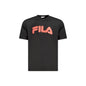 Fila T-Shirt Maniche Corte Uomo Nera Stampa Nero - foto prodotto