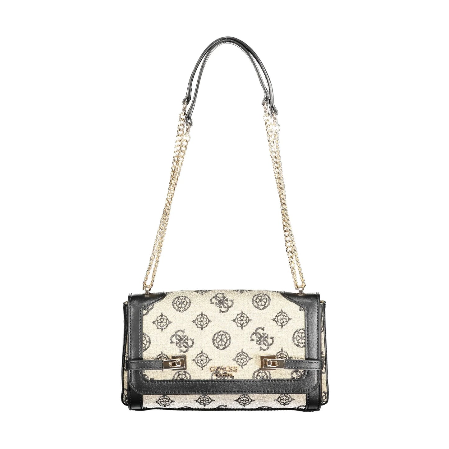 GUESS JEANS Borsa Donna Loralee Nera a Spalla con Catena Borse Nero - foto prodotto