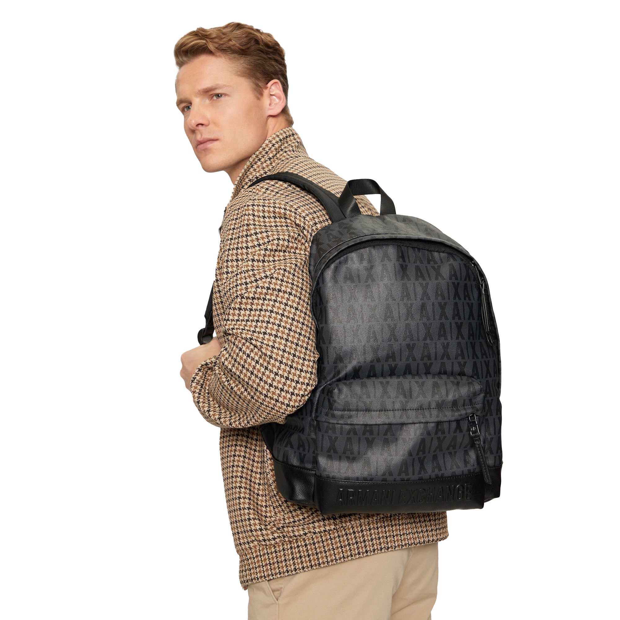 Zaino Uomo Armani Exchange Grigio Nero 952666 4F865