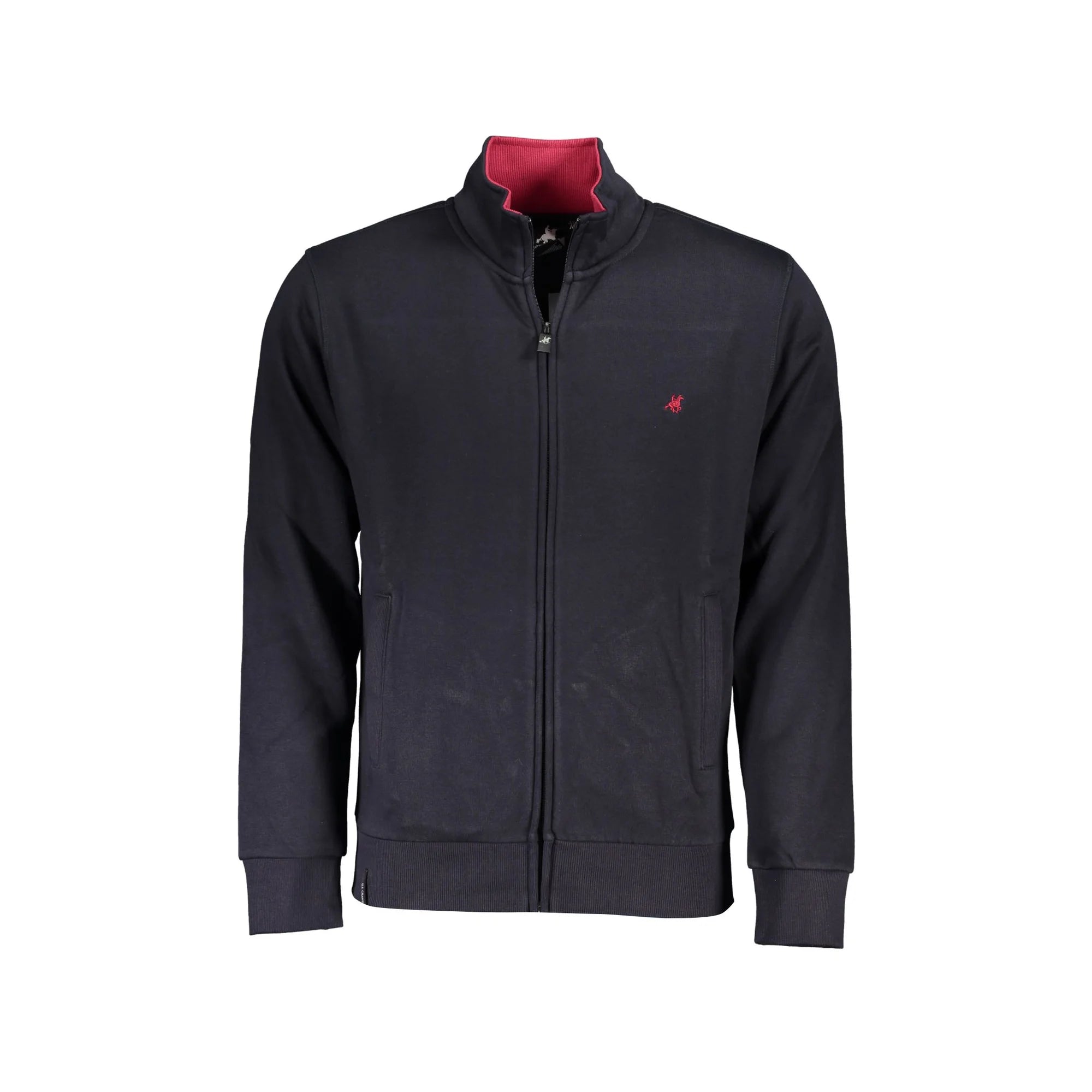 U.S. GRAND POLO FELPA CON ZIP UOMO BLU