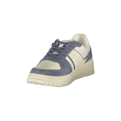 TOMMY HILFIGER Sneakers Uomo Bianche con Lacci e Dettagli Azzurri bianco - vista 3