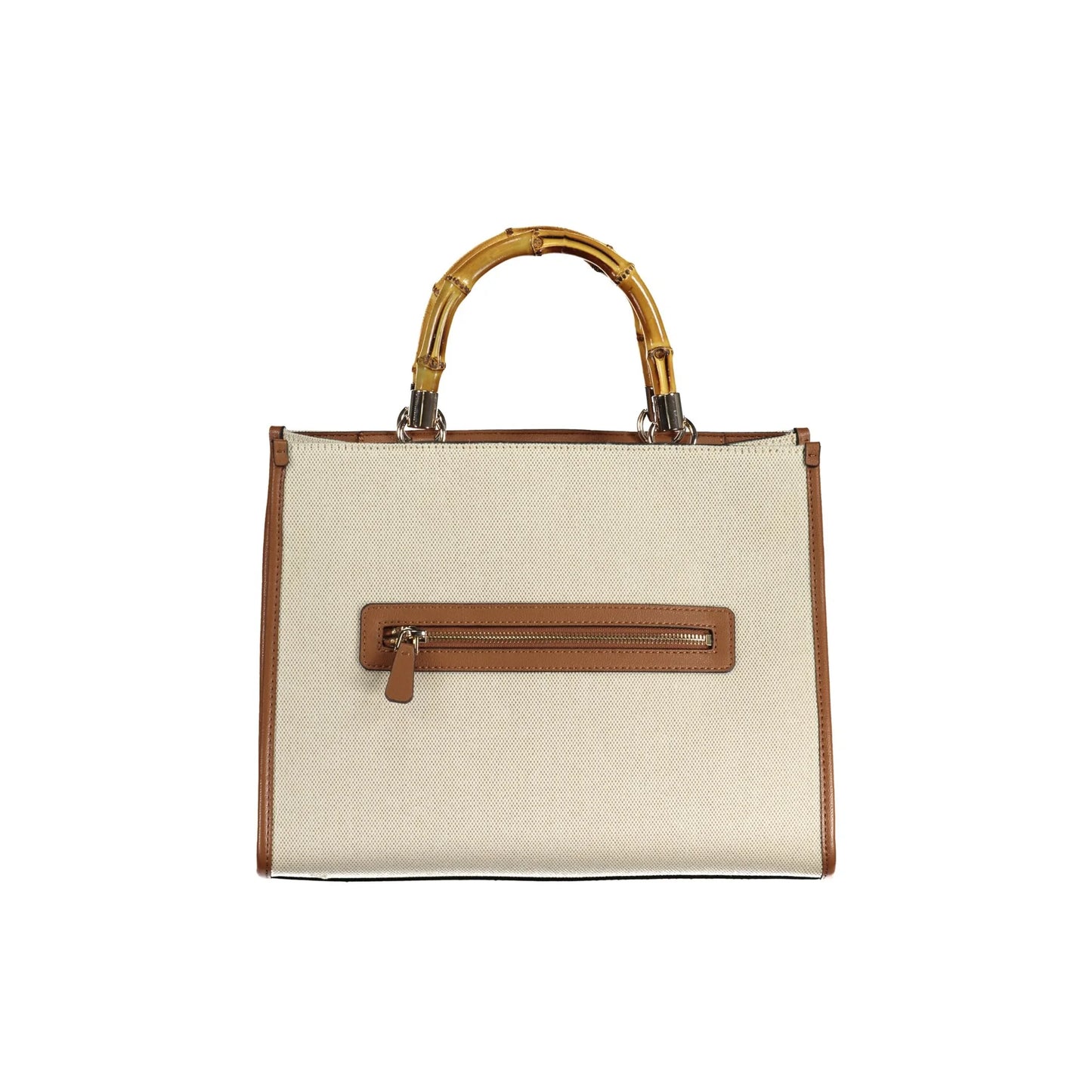 GUESS JEANS Borsa Donna a Mano Kerima Beige con Tracolla e Tasche Borse - vista 2