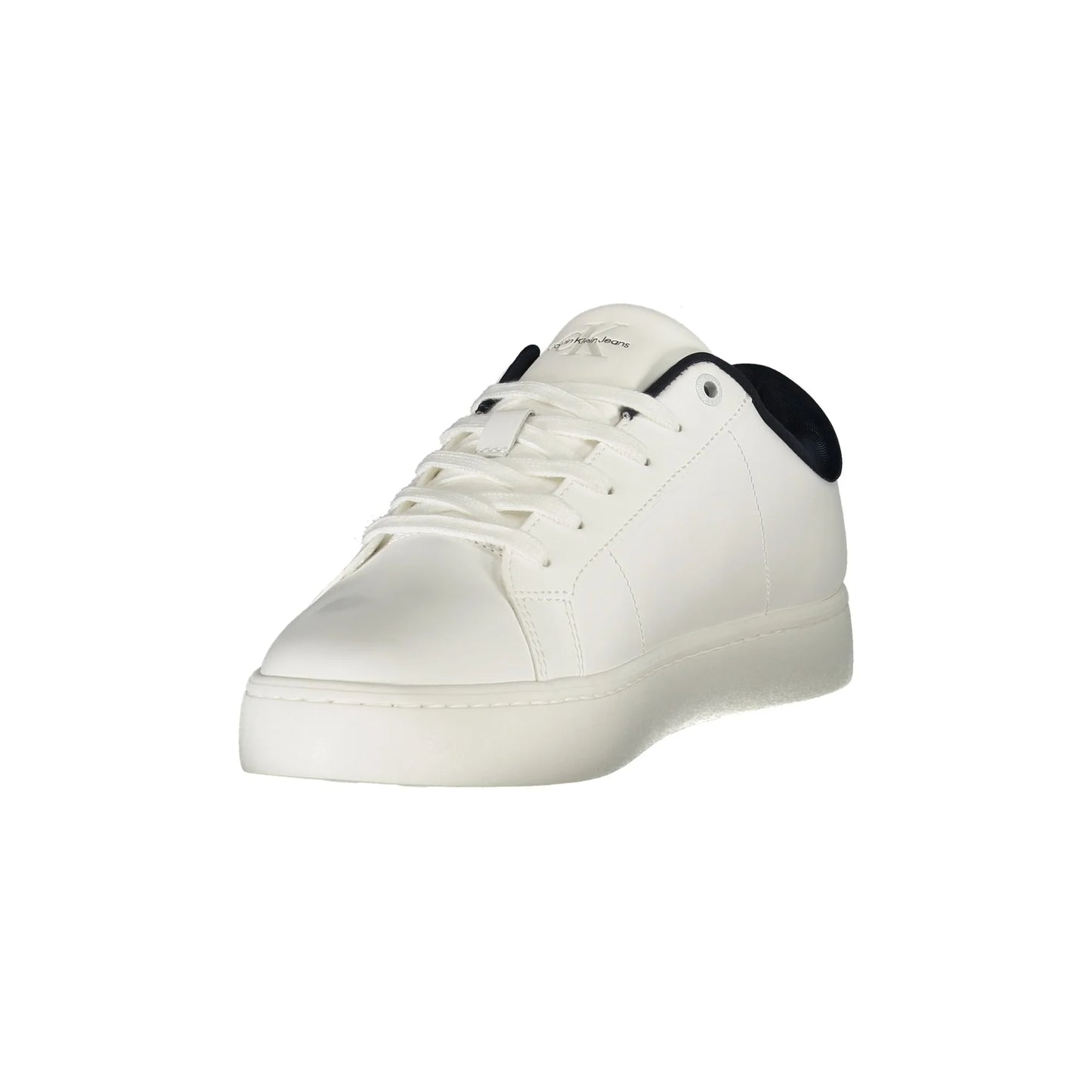 CALVIN KLEIN Scarpe Sneakers Uomo Bianche con Dettagli Blu bianco - vista 3