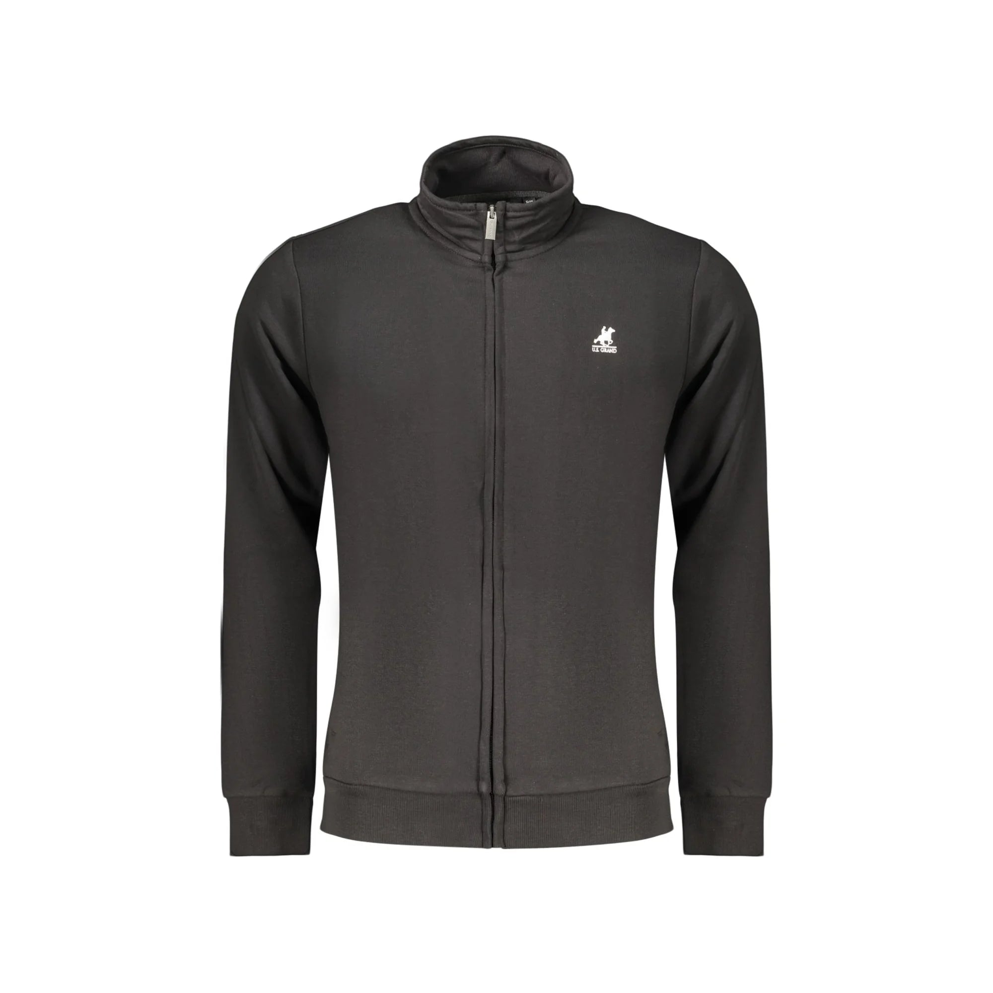 U.S. GRAND FELPA CON ZIP UOMO NERO