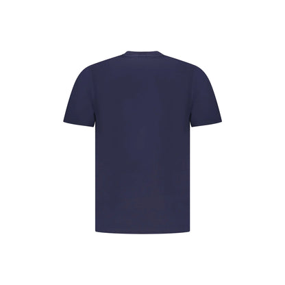 North Sails T-Shirt Uomo Blu Maniche Corte Stampa Logo - vista 2