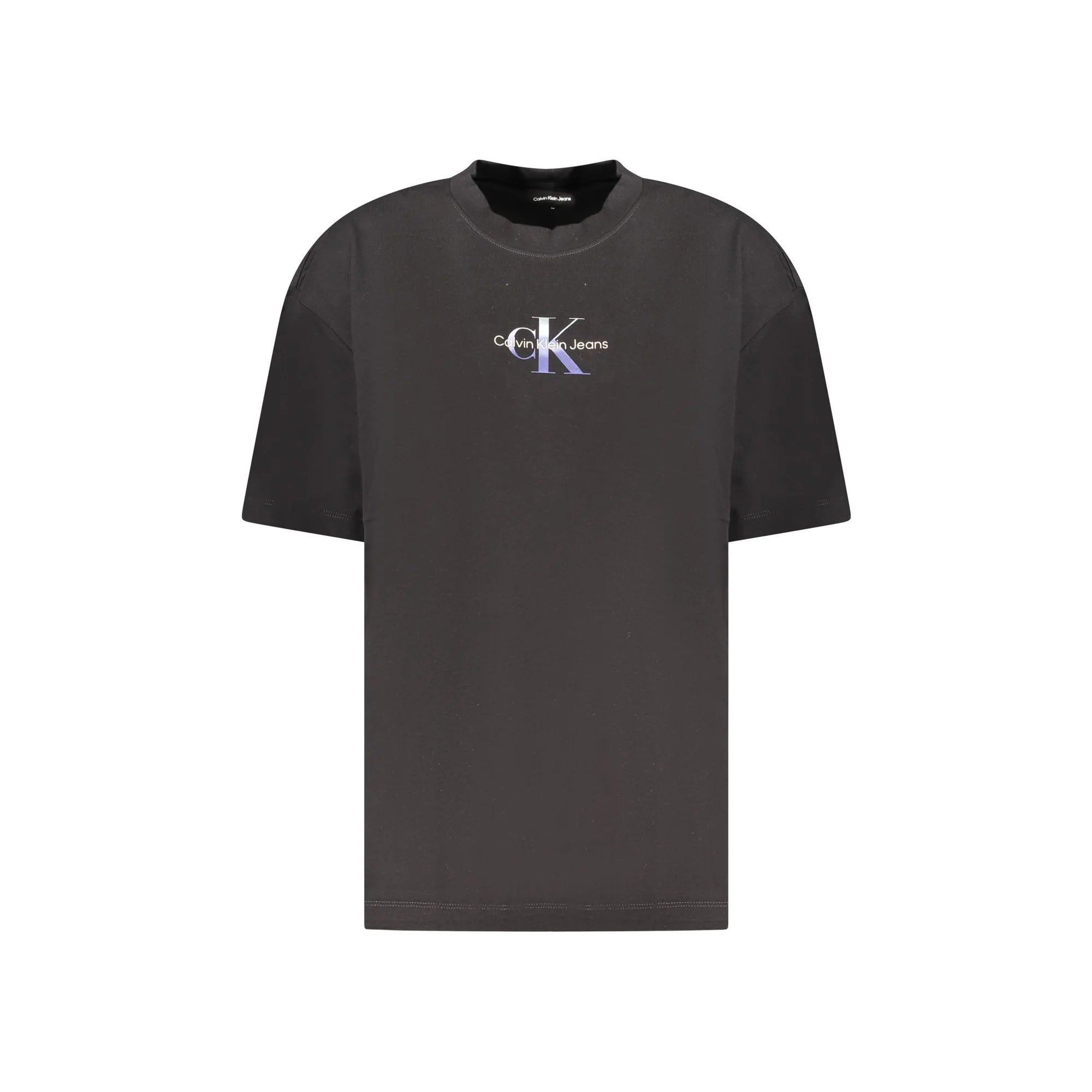 CALVIN KLEIN T-SHIRT MANICHE CORTE DONNA NERO