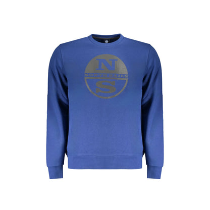 North Sails Felpa Uomo Blu Girocollo con Logo Felpe - foto prodotto