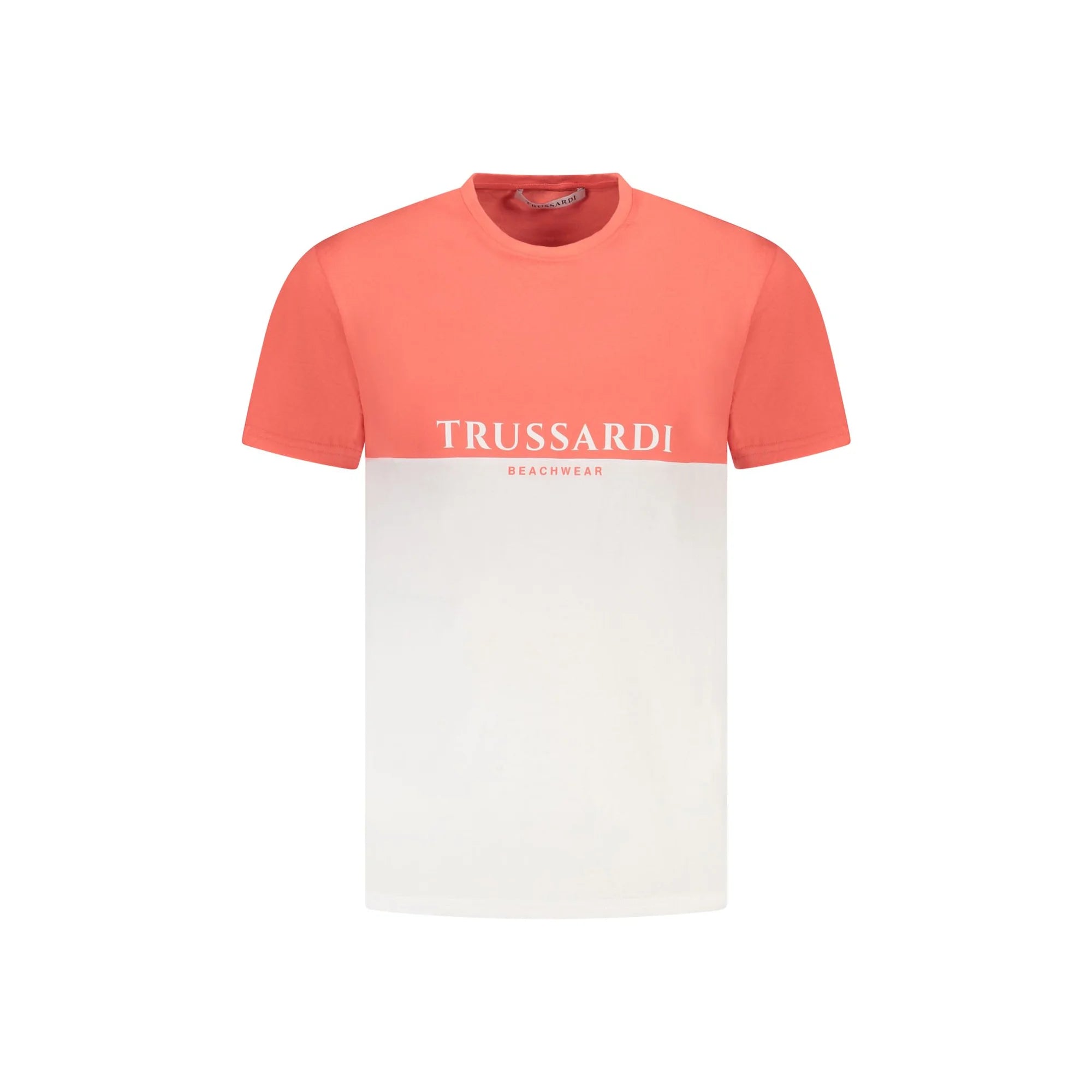 Trussardi T-Shirt Maniche Corte Uomo Rosa Stampa Logo - foto prodotto