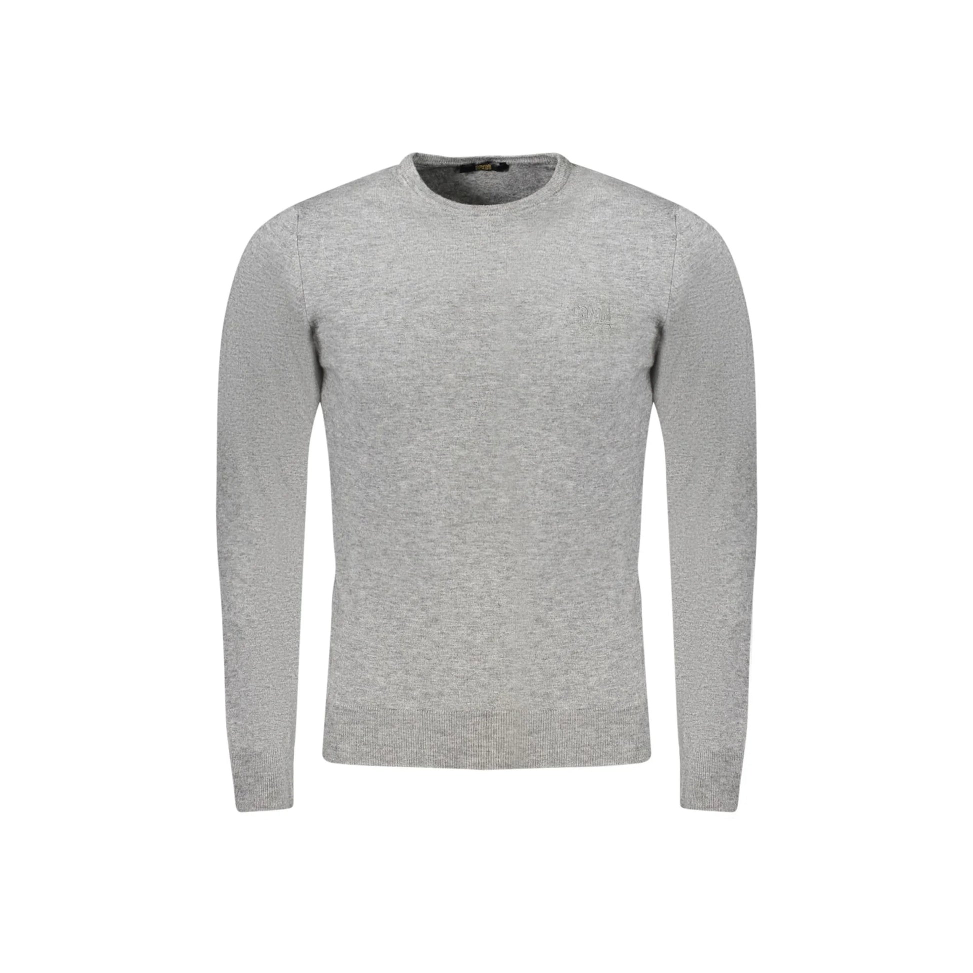 Cavalli Class Maglia Uomo Grigia Girocollo con Logo Maglie Grigio - foto prodotto
