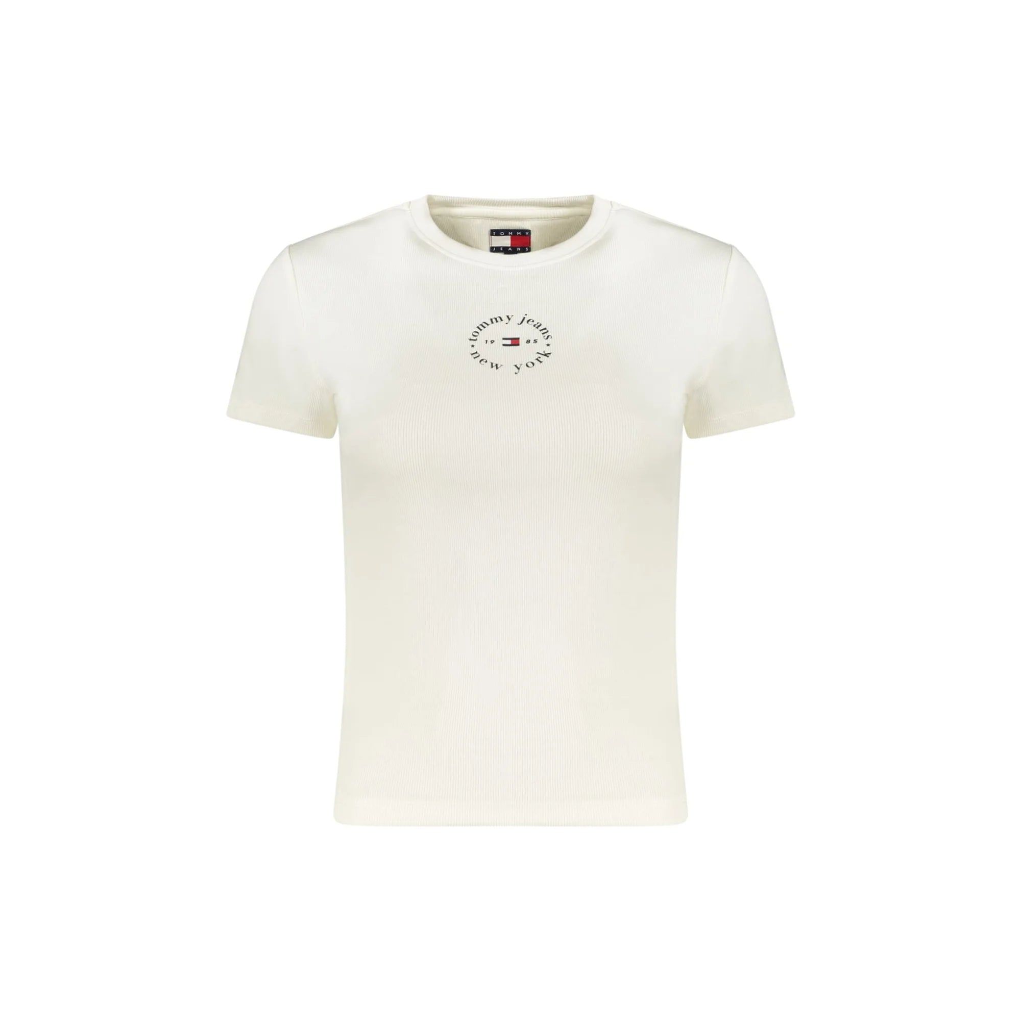 TOMMY HILFIGER T-SHIRT MANICHE CORTE DONNA BIANCO