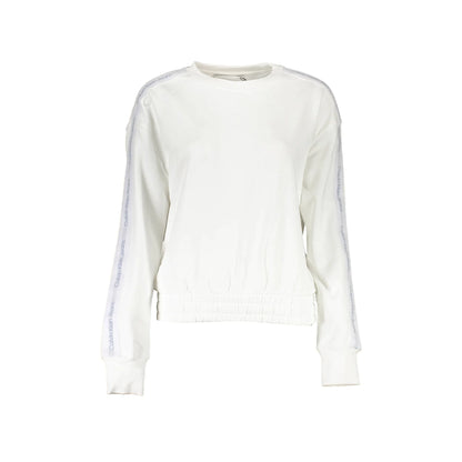 Calvin Klein Felpa Maniche Lunghe Donna Bianca Ricamo Felpe Bianco - foto prodotto