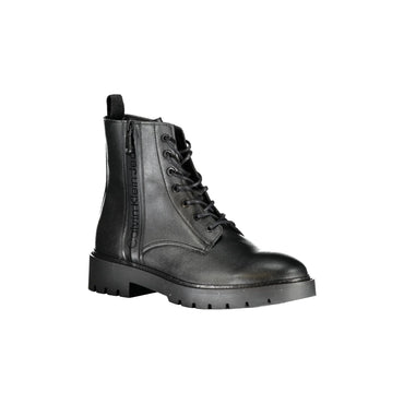 CALVIN KLEIN Stivaletti Uomo Neri con Lacci e Zip Laterale nero - vista 2